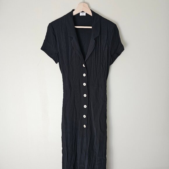Aritzia Wilfred Shirt Dress - Black - Sz S - Picture 2 of 11